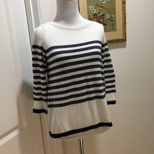 LOFT Striped Light Weight Sweater